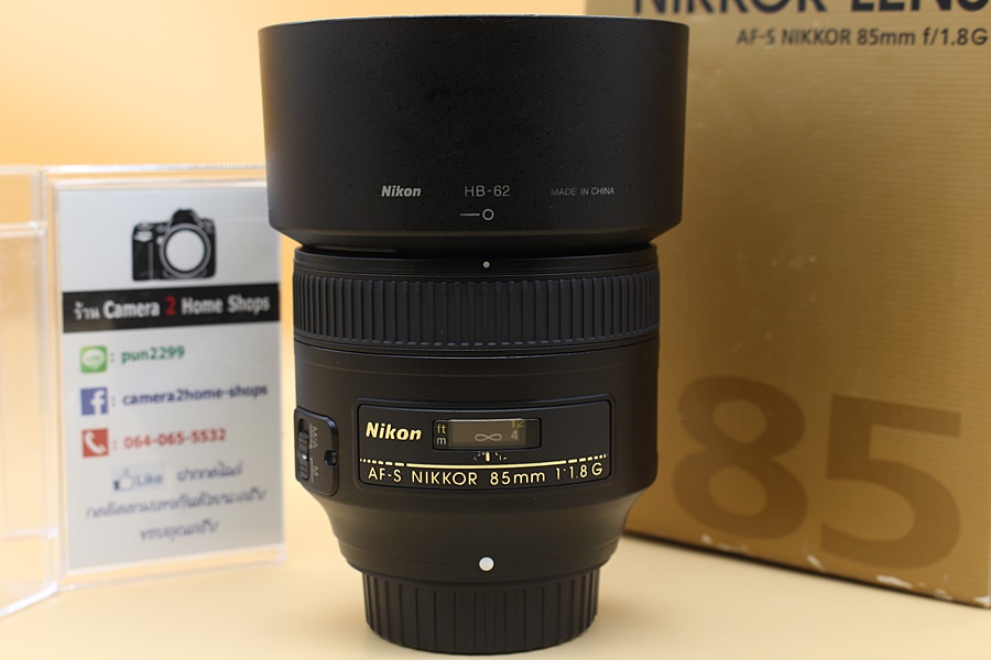 ขาย Lens Nikon AF-S NIKKOR 85mm F1.8G สภาพสวย อดีตร้าน ไร้ฝ้า รา อุปกรณ์ครบกล่อง  อุปกรณ์และรายละเอียดของสินค้า 1.Lens Nikon AF-S NIKKOR 85mm F1.8G 2.คู่มื
